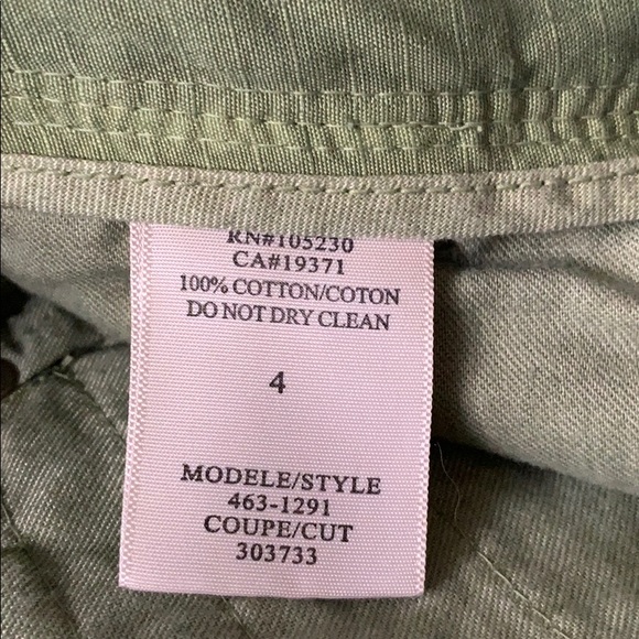 Joie women’s green cotton pants sz 4 new with tag - Picture 5 of 10
